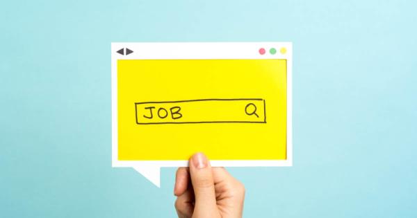 browser window with job search featured